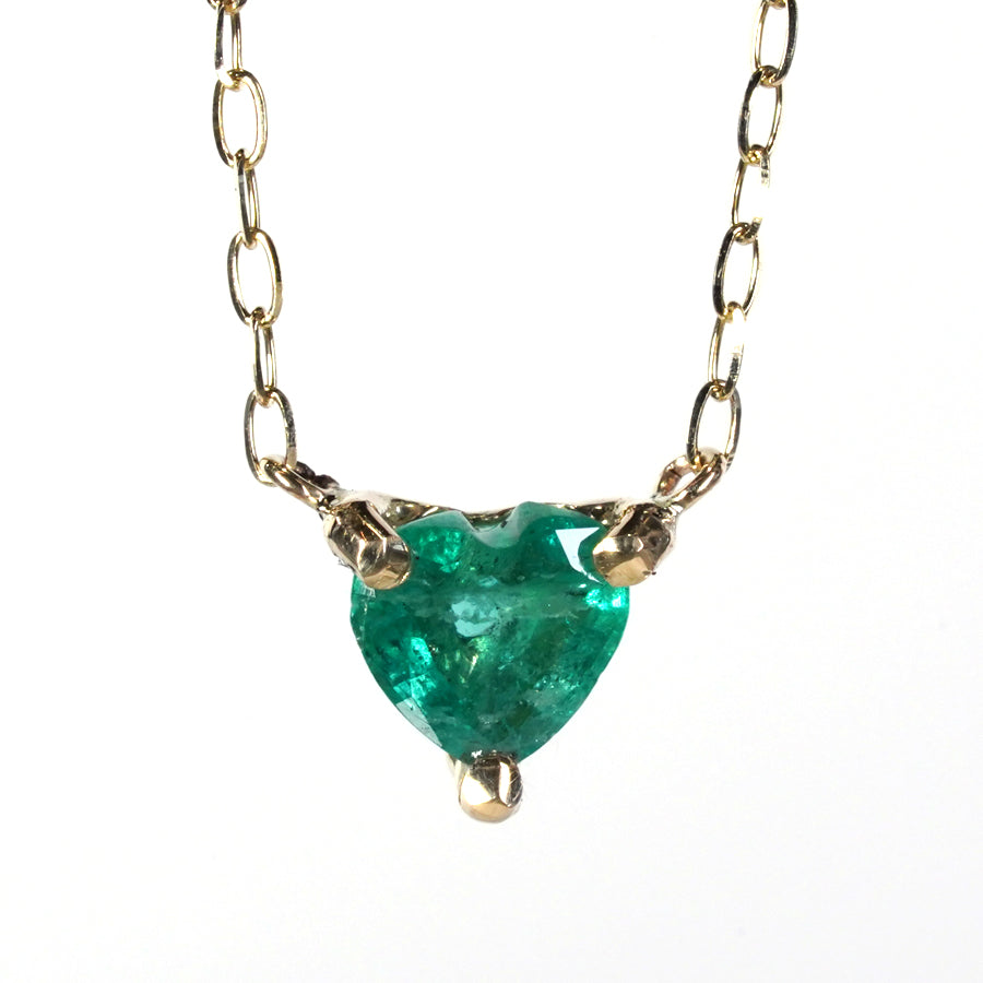 Charm Necklace  No.1032/  Emerald