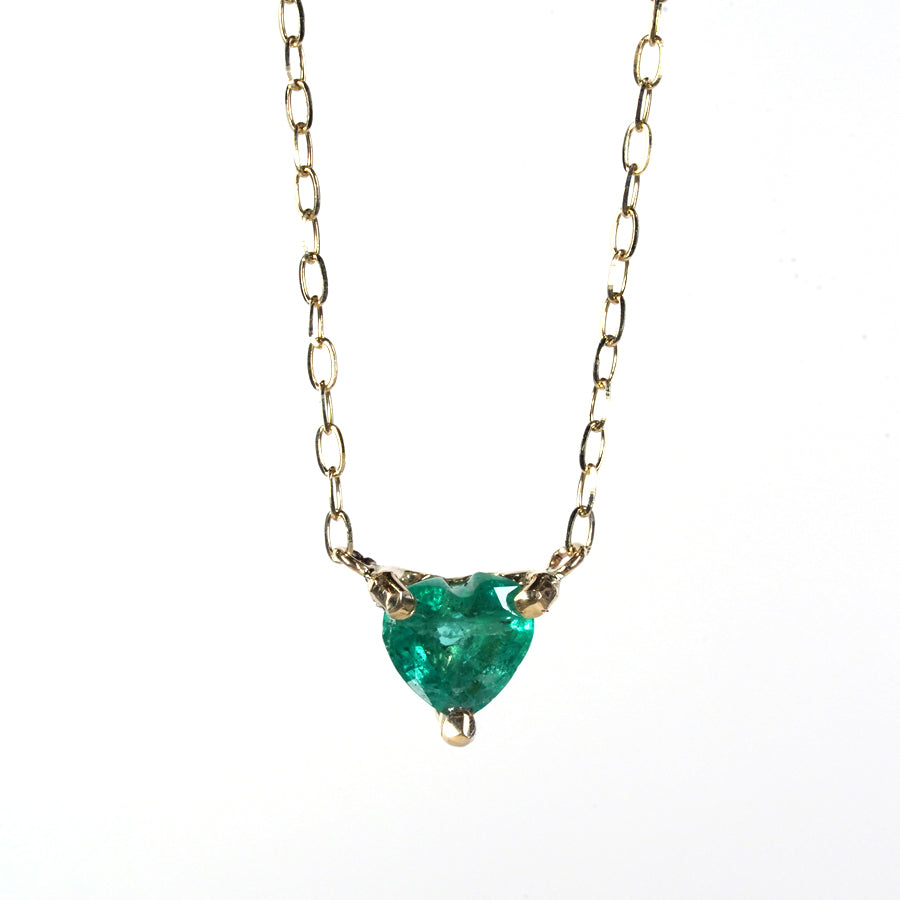 Charm Necklace  No.1032/  Emerald