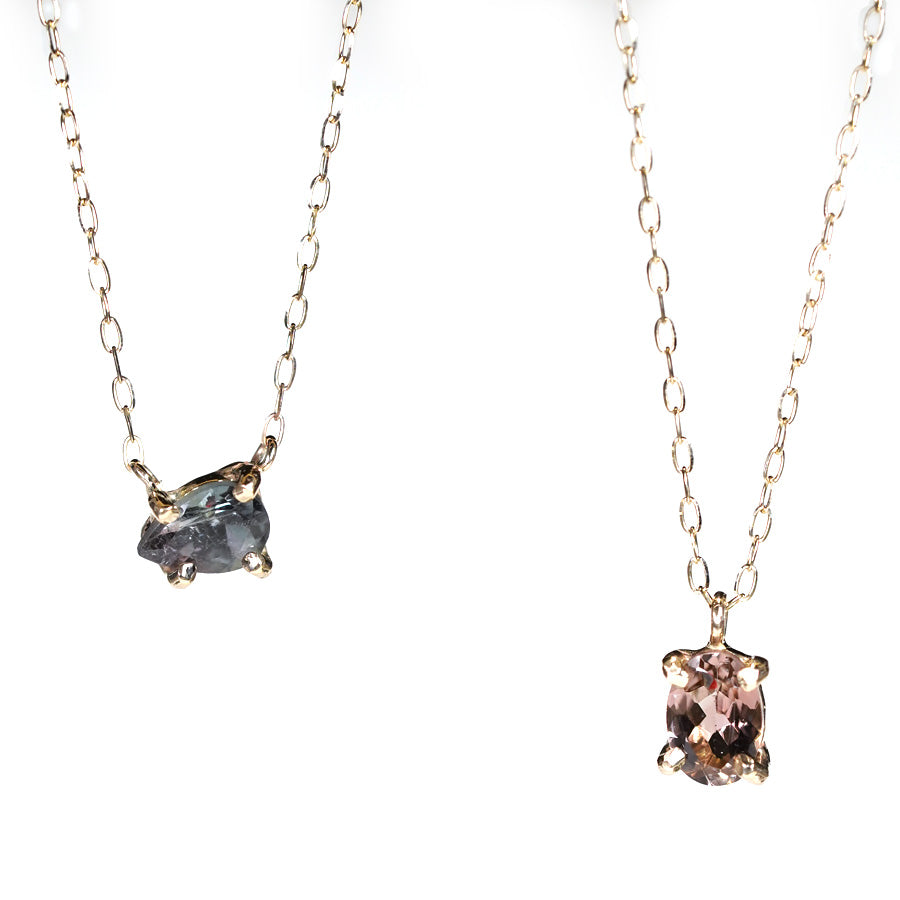 Charm Necklace  No.1072/  Tourmaline