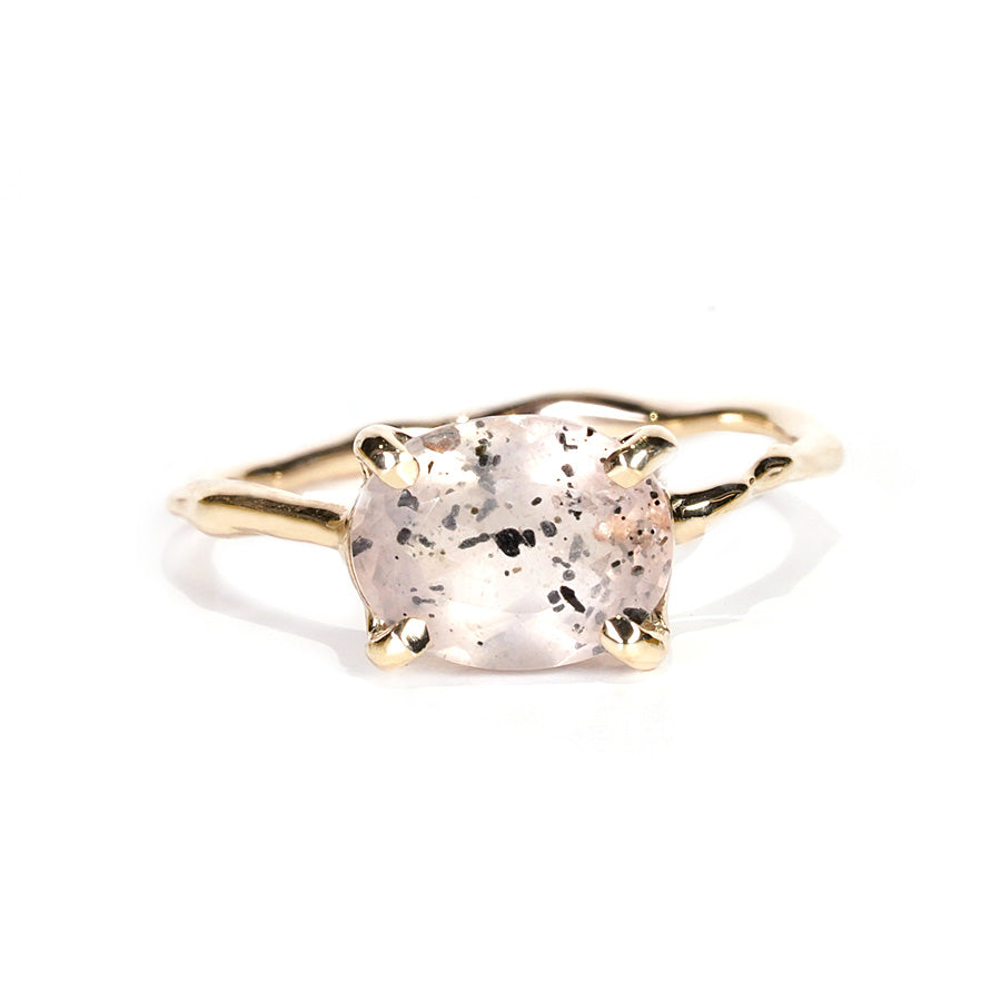 Charm Ring No.1108/Diopside Rose Quartz