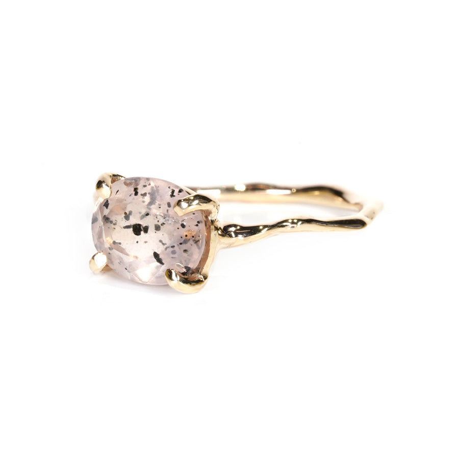 Charm Ring No.1108/Diopside Rose Quartz
