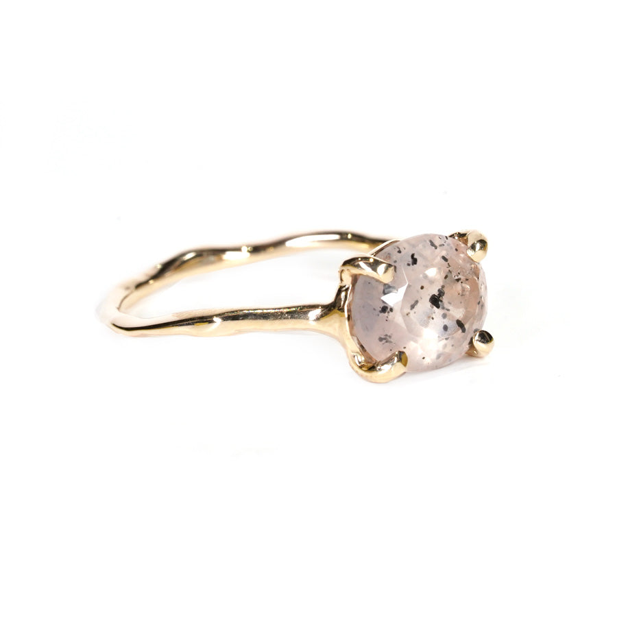 Charm Ring No.1108/Diopside Rose Quartz