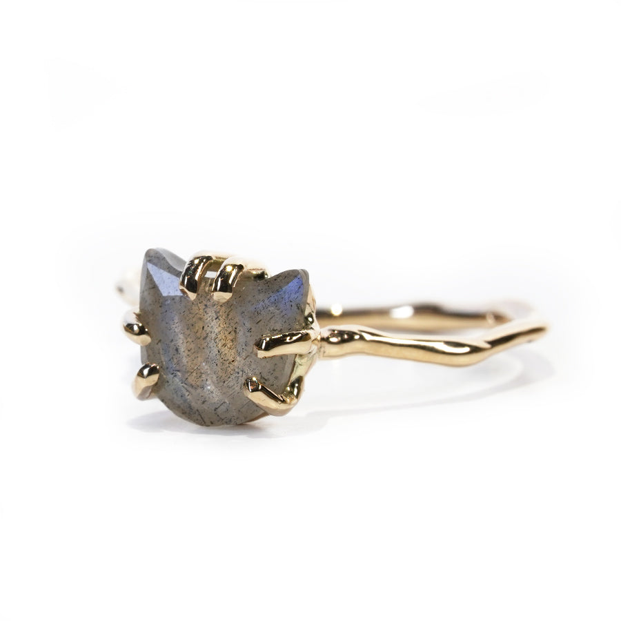Charm ネコRing No.1177/ Labradorite