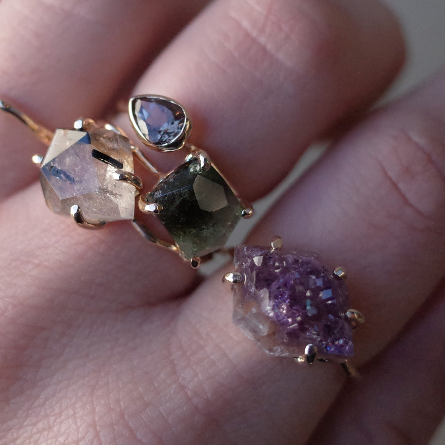 Charm Ring No.1255/ Agate(結晶)