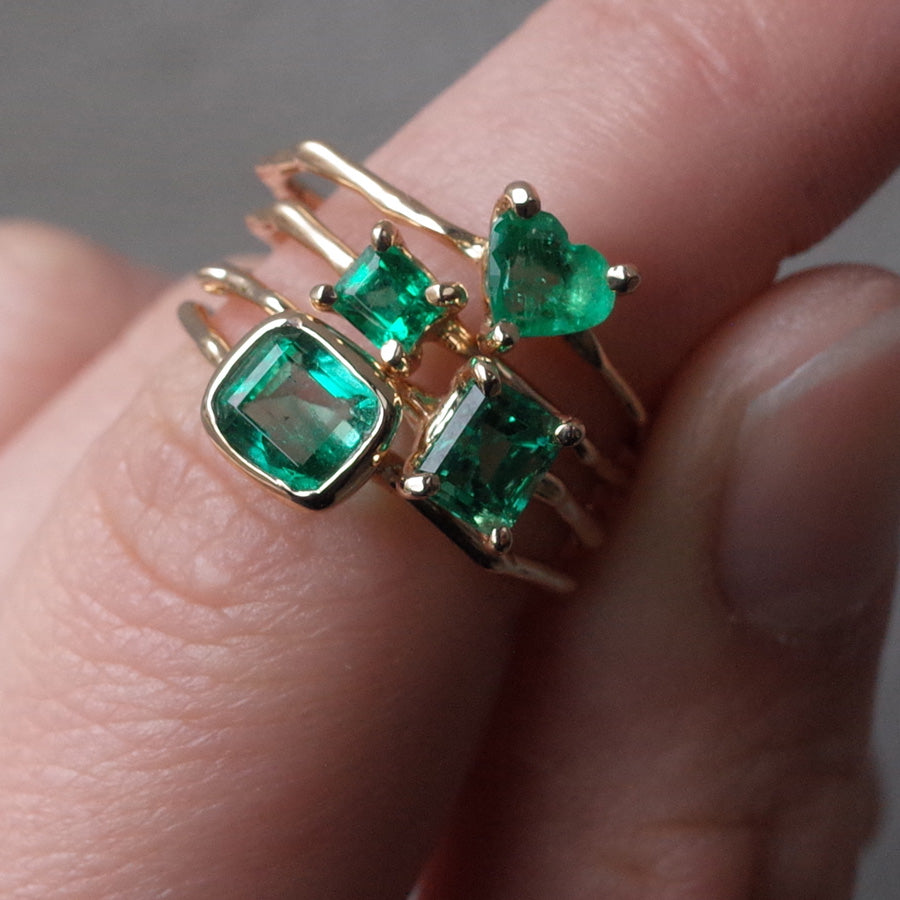 Charm Ring No.1307/ Emerald