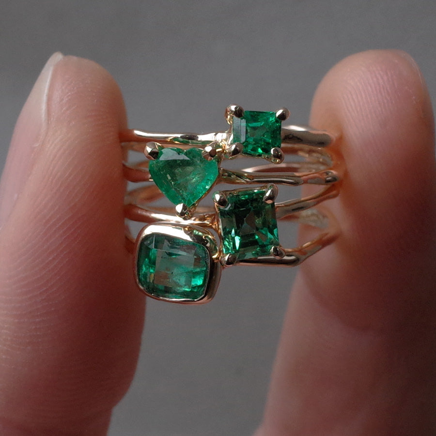 Charm Ring No.1307/ Emerald