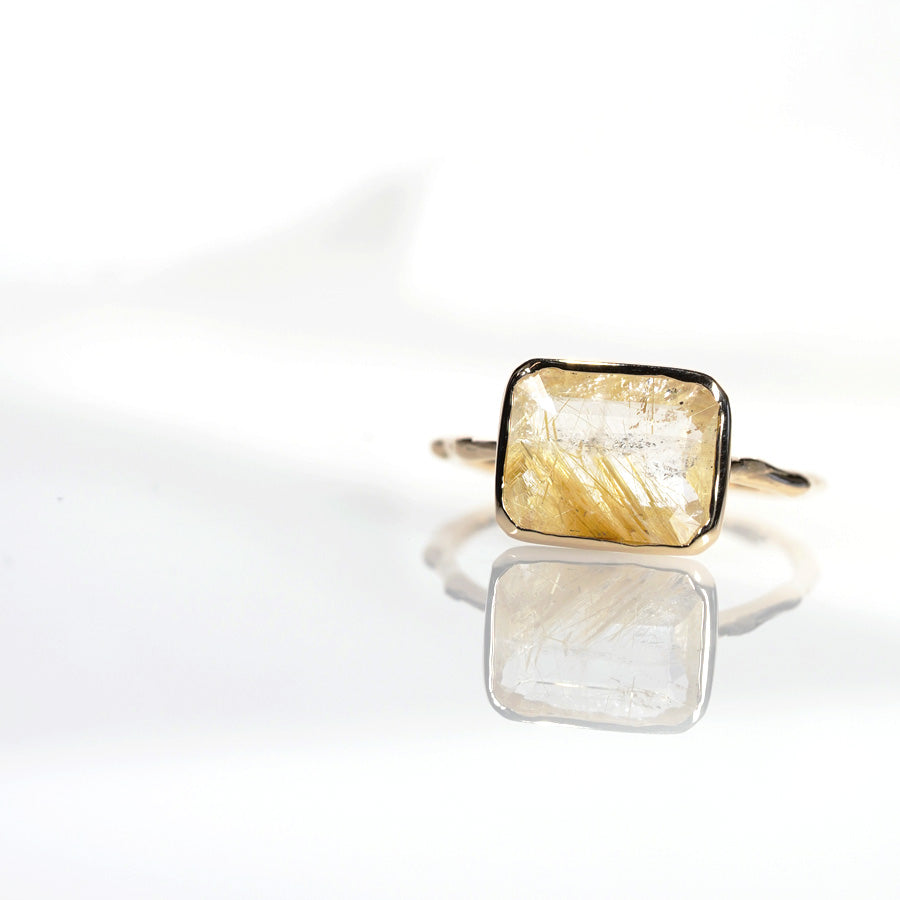 Charm Ring No.1309/ Rutilelated Quartz