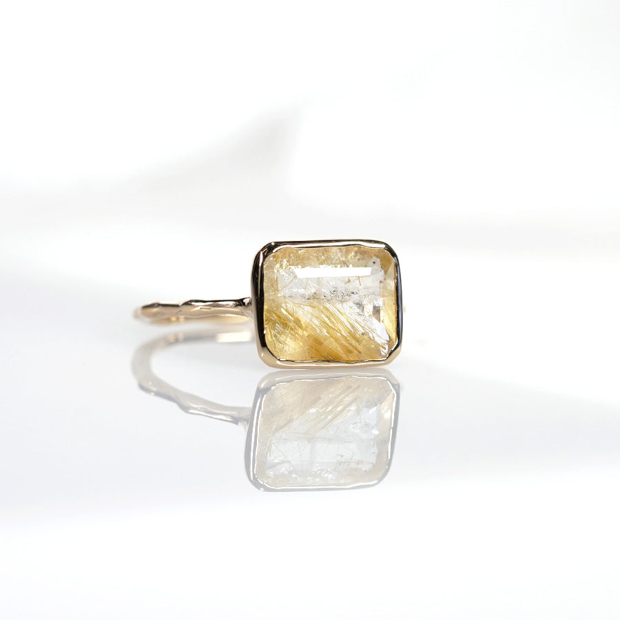 Charm Ring No.1309/ Rutilelated Quartz