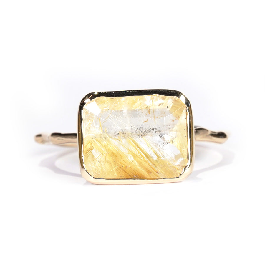 Charm Ring No.1309/ Rutilelated Quartz