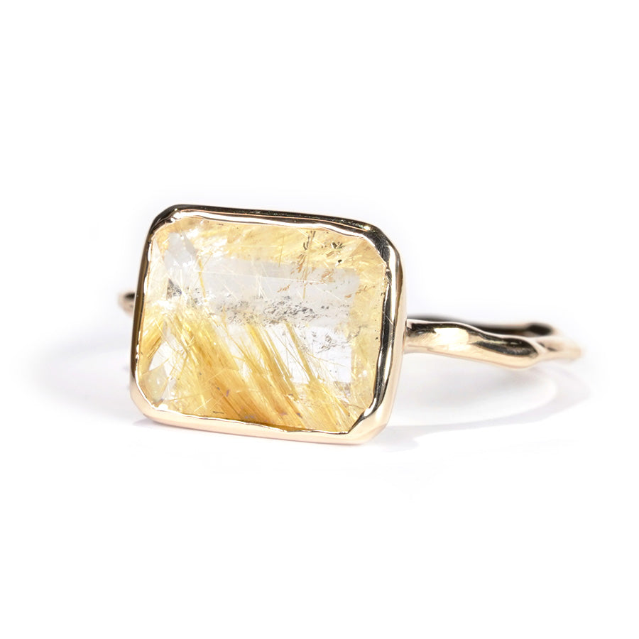Charm Ring No.1309/ Rutilelated Quartz