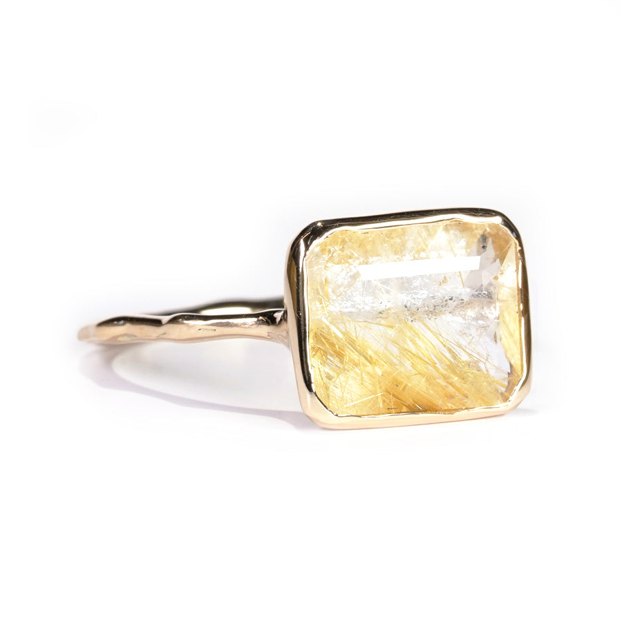 Charm Ring No.1309/ Rutilelated Quartz