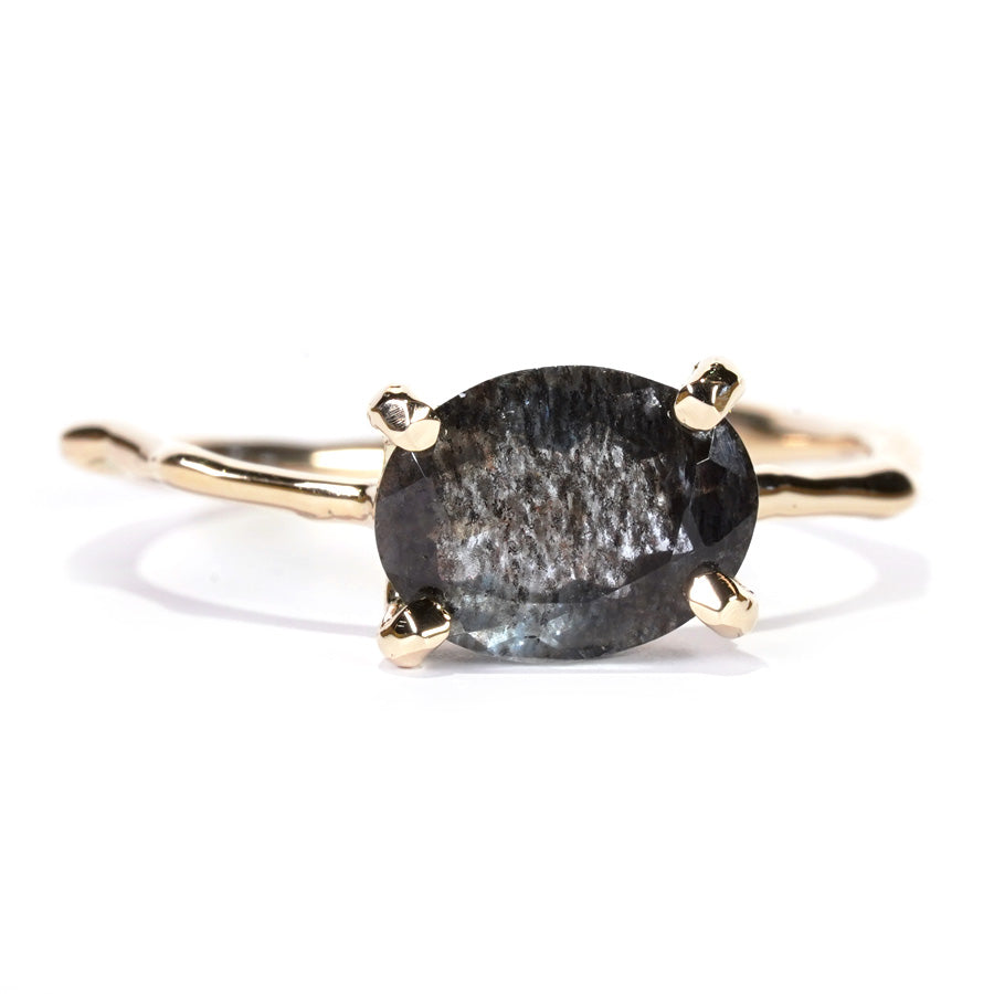 Charm Ring No.1316/ Moss Aquamarine