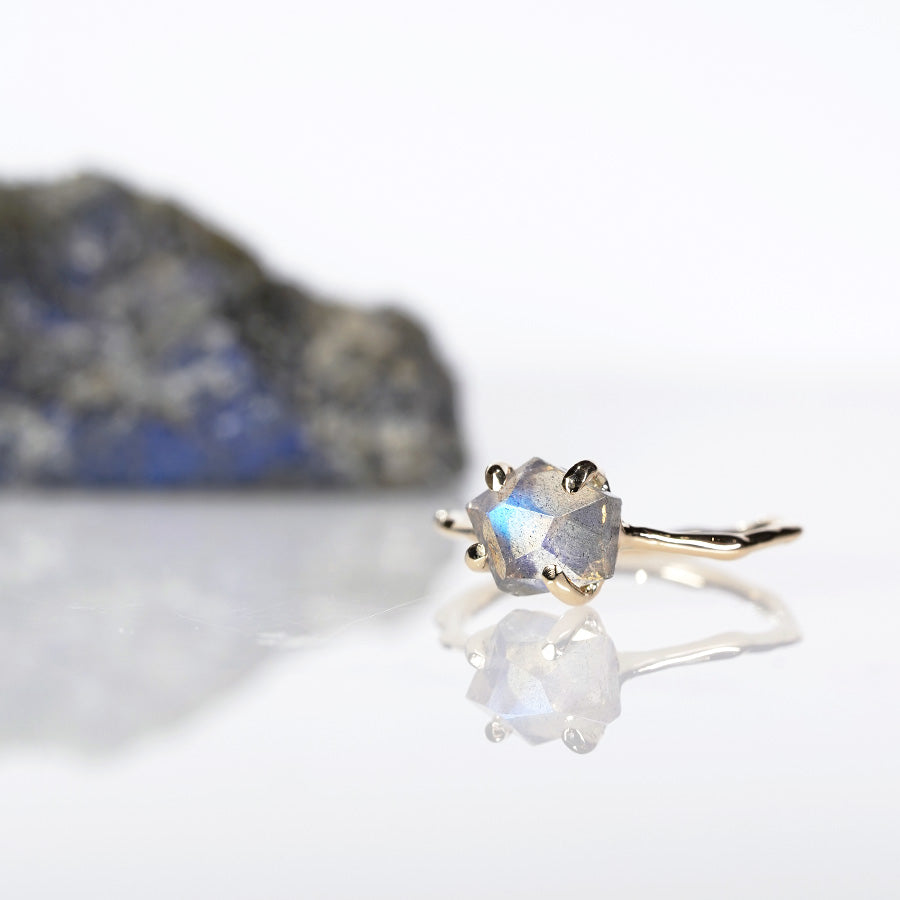 Charm Ring No.1320/ Labradorite