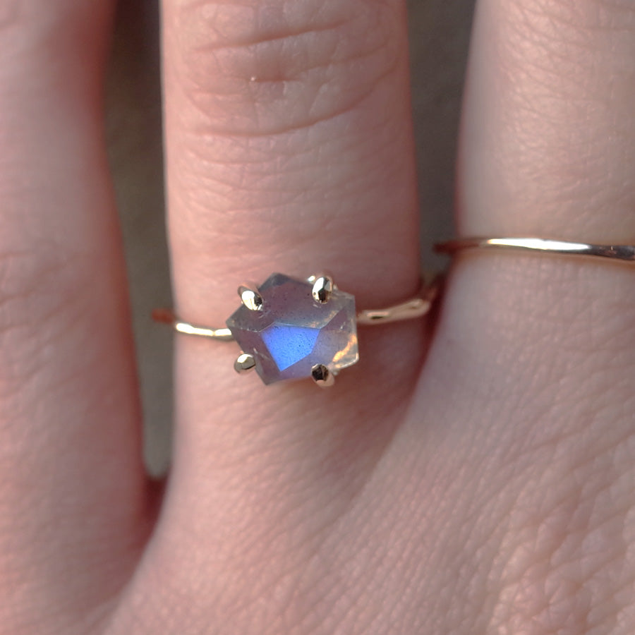 Charm Ring No.1320/ Labradorite