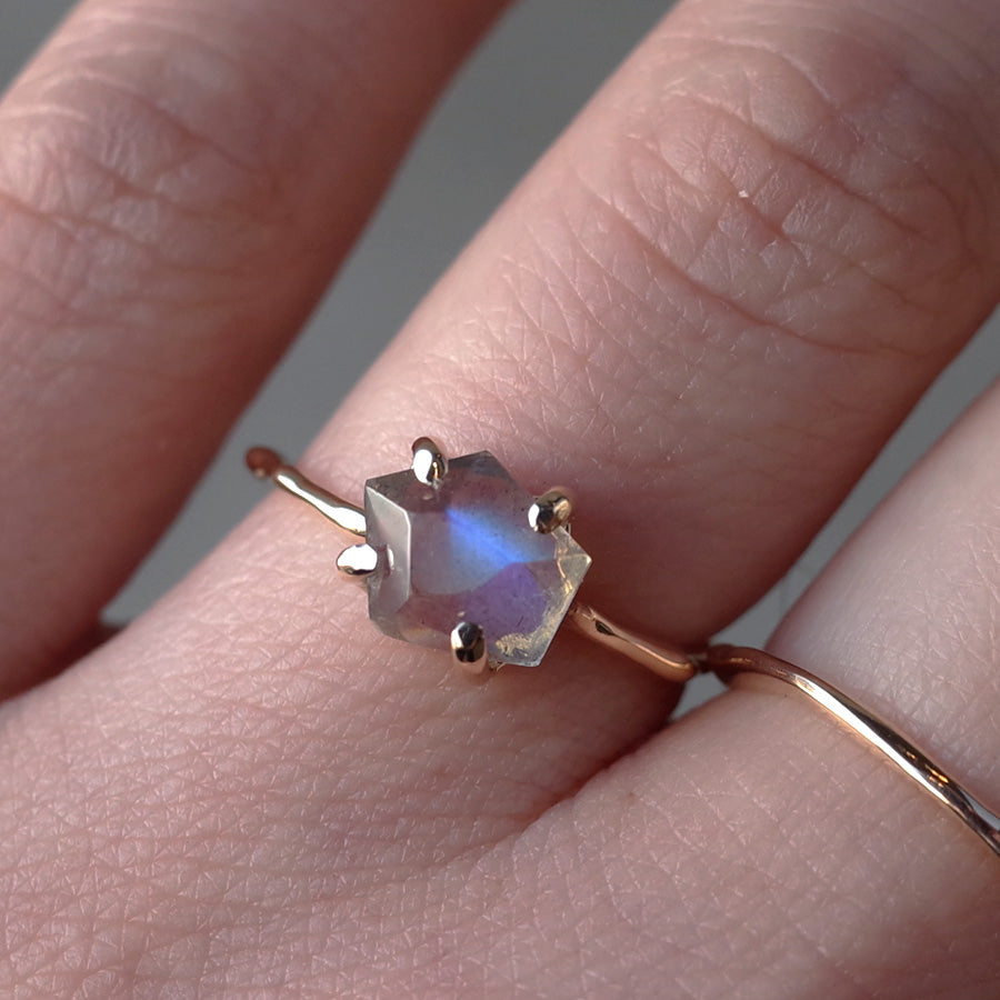 Charm Ring No.1320/ Labradorite