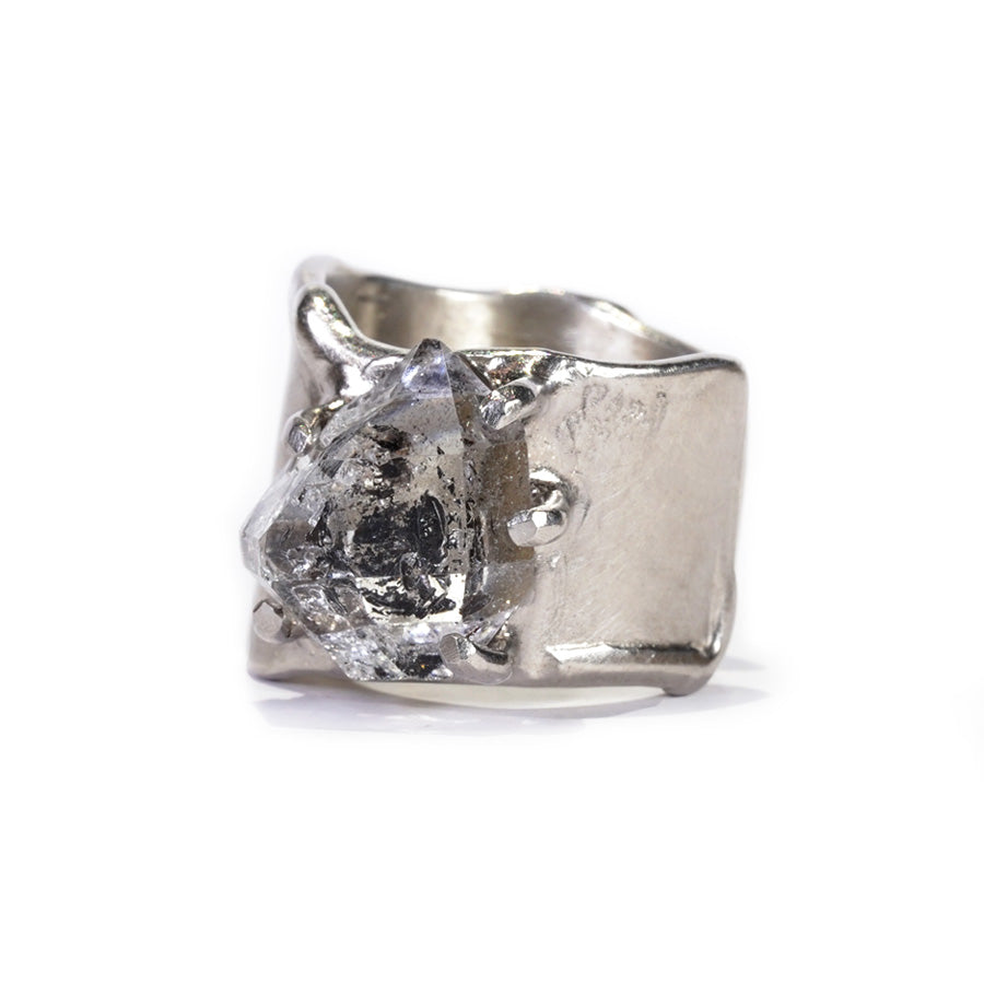 Charm Ring №1091 / Herkimer Diamond