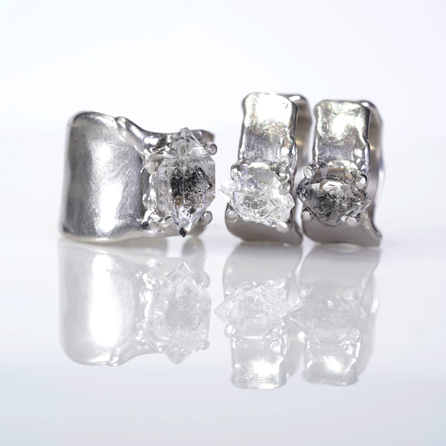 Charm Ring №1091 / Herkimer Diamond