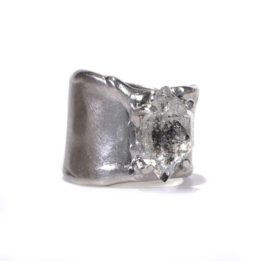 Charm Ring №1091 / Herkimer Diamond