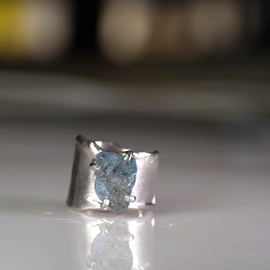 Charm Ring №1091 / Herkimer Diamond