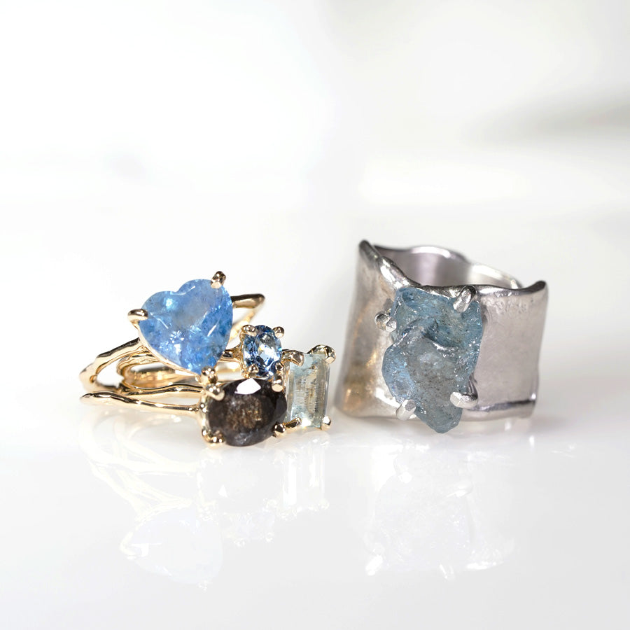 Charm Ring №1091 / Herkimer Diamond