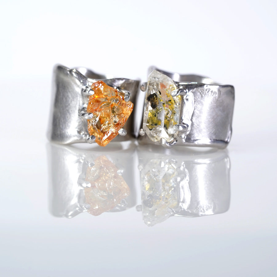 Charm Ring №1329/ Citrine