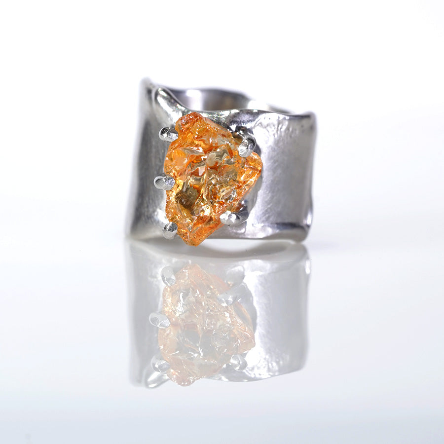 Charm Ring №1329/ Citrine