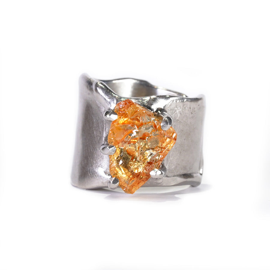 Charm Ring №1329/ Citrine