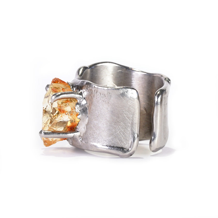 Charm Ring №1329/ Citrine