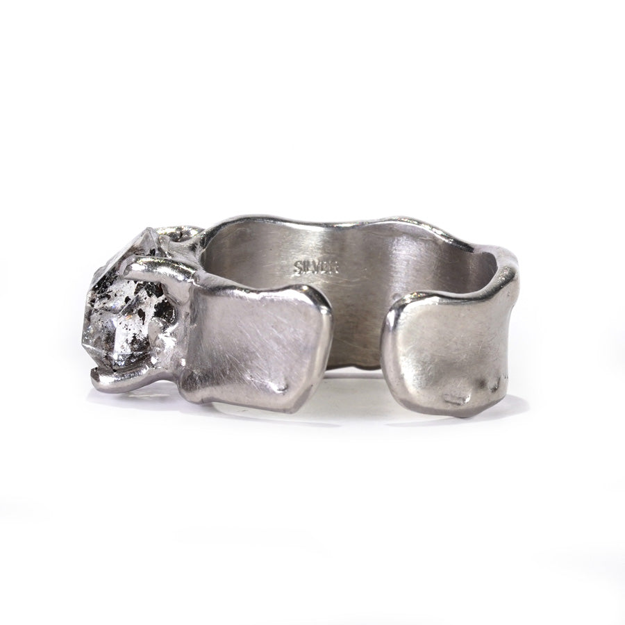 Charm Ring №1091 / Herkimer Diamond