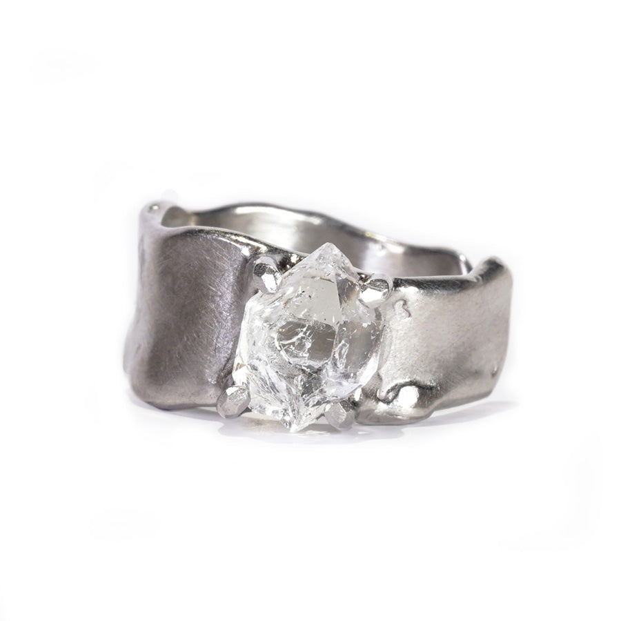 Charm Ring №1091 / Herkimer Diamond