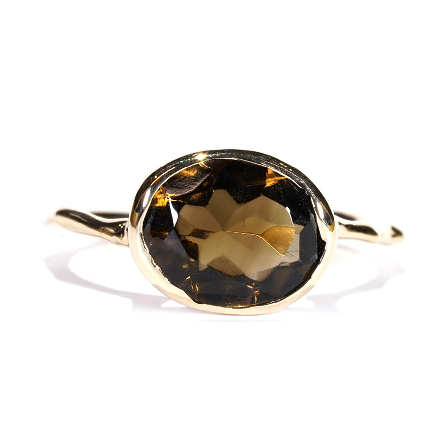 Charm Ring No.1347/ Smoky Quartz