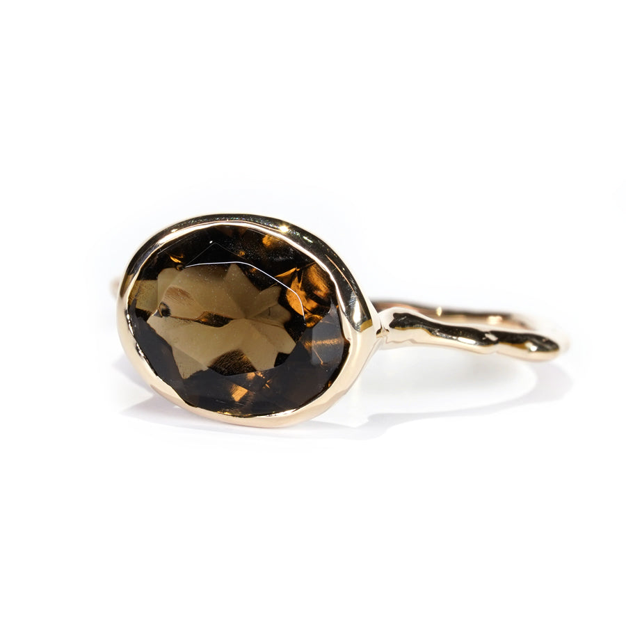 Charm Ring No.1347/ Smoky Quartz