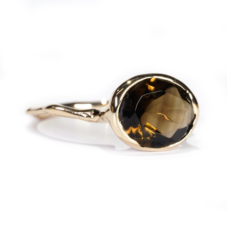 Charm Ring No.1347/ Smoky Quartz
