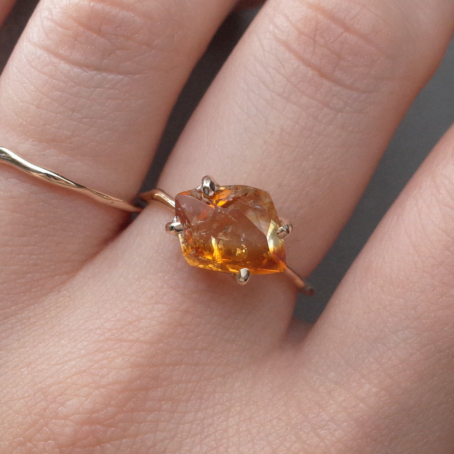 Charm Ring No.1387/ Citrine