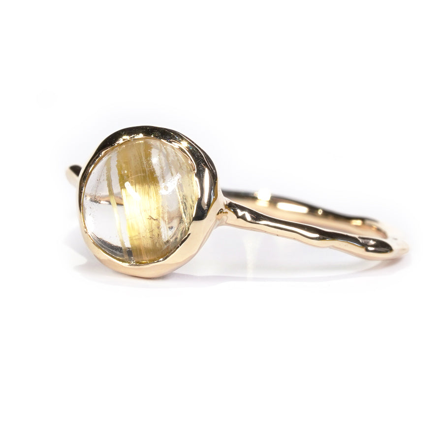 Charm Ring No.1388/ Rutilelated Quartz