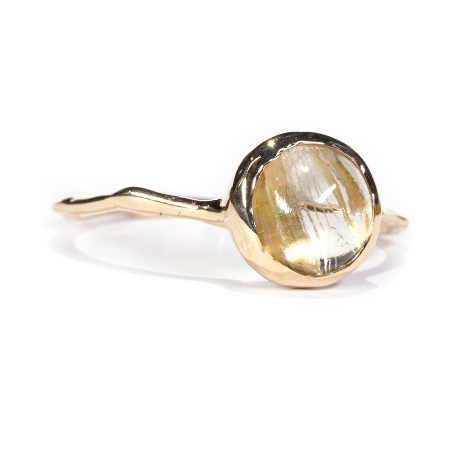 Charm Ring No.1388/ Rutilelated Quartz