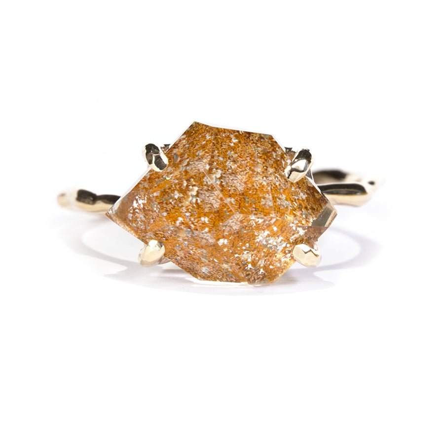 Charm Ring No.1390/ Garden Quartz