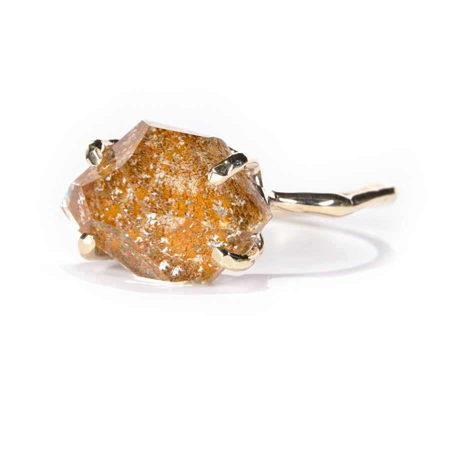 Charm Ring No.1390/ Garden Quartz