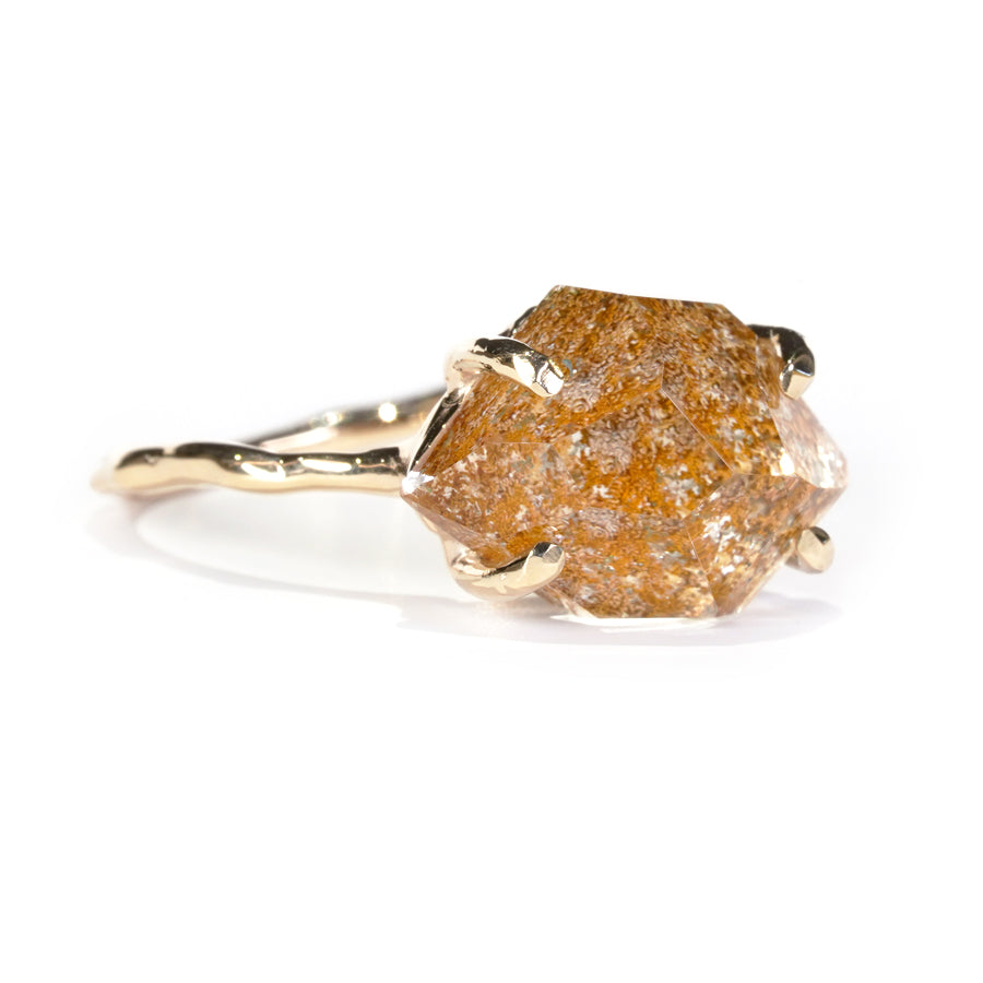 Charm Ring No.1390/ Garden Quartz