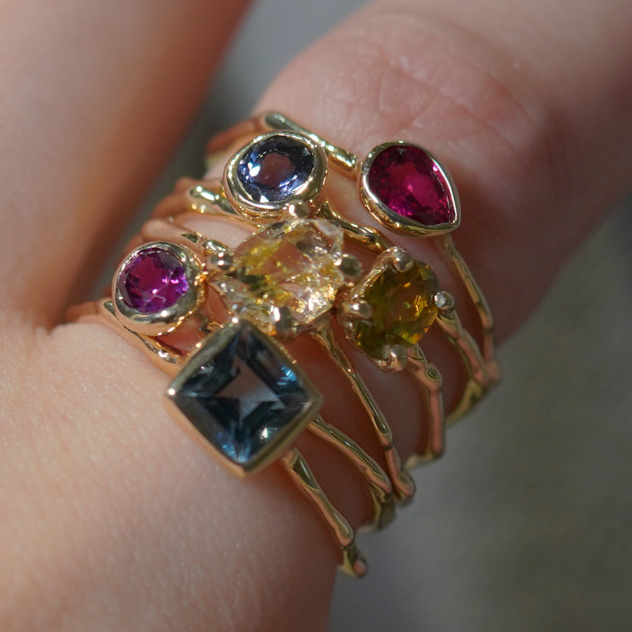 Charm Ring No.1401/ Oil in Quartz