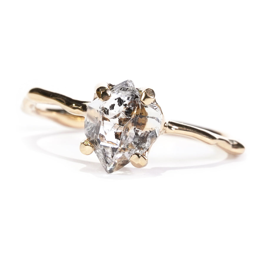Charm Ring No.1397/ Herkimer Diamond