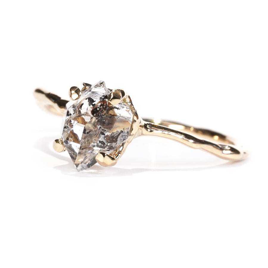 Charm Ring No.1397/ Herkimer Diamond