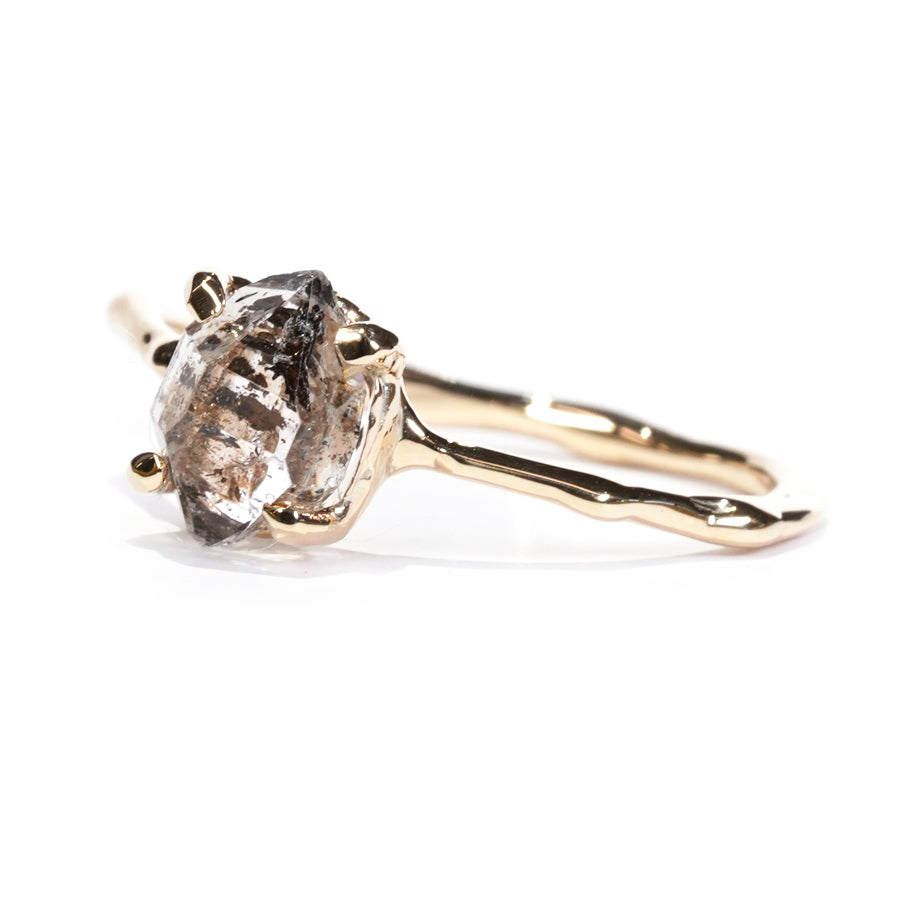 Charm Ring No.1398/ Herkimer Diamond