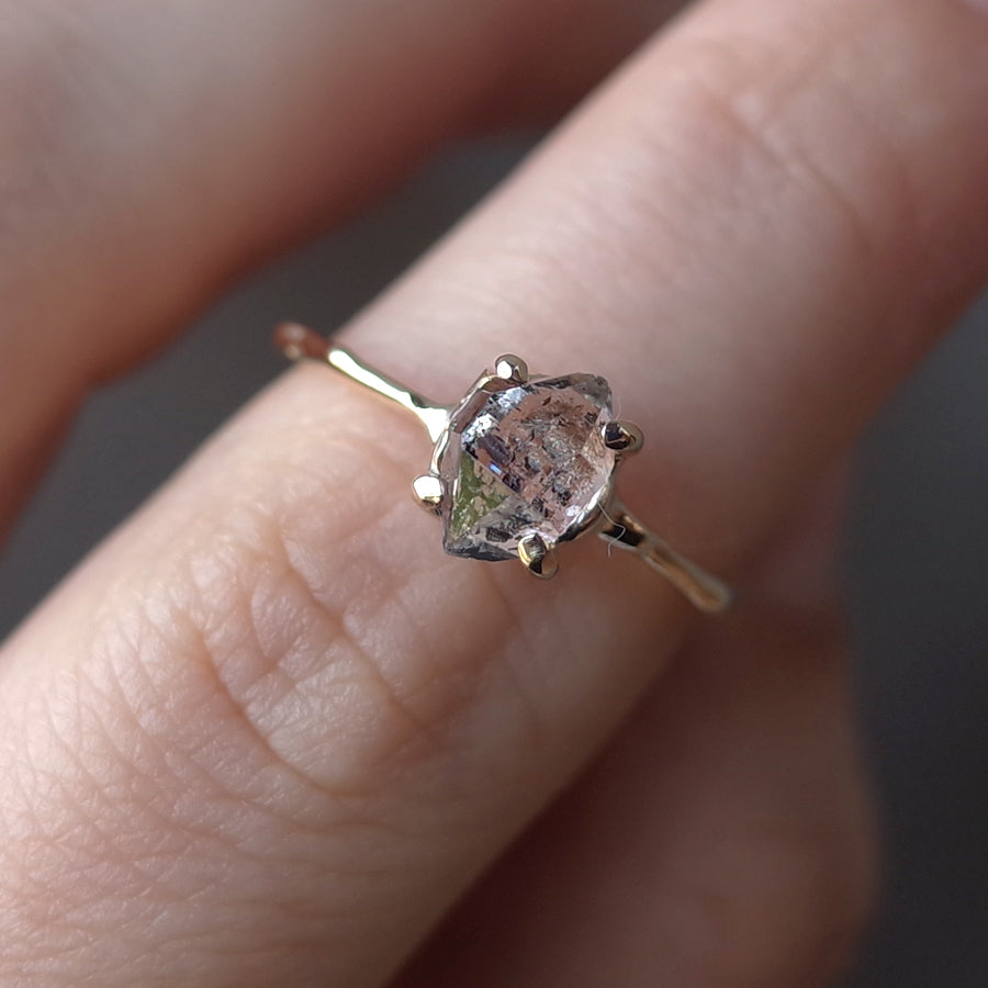 Charm Ring No.1398/ Herkimer Diamond
