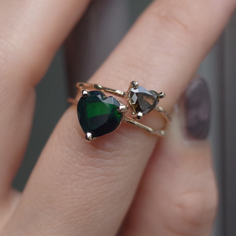 Charm Ring No.1423/Black Opal