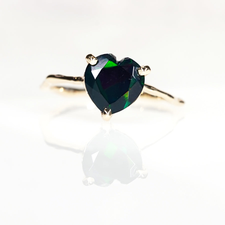 Charm Ring No.1423/Black Opal