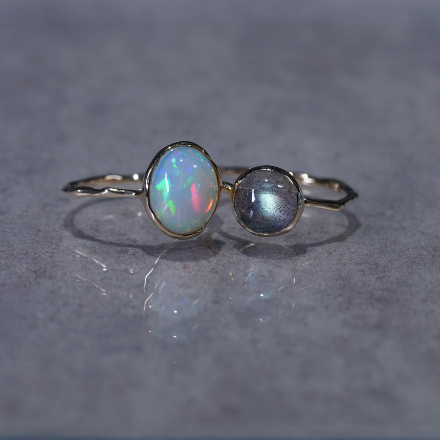 Charm Ring No.1431/ Labradorite