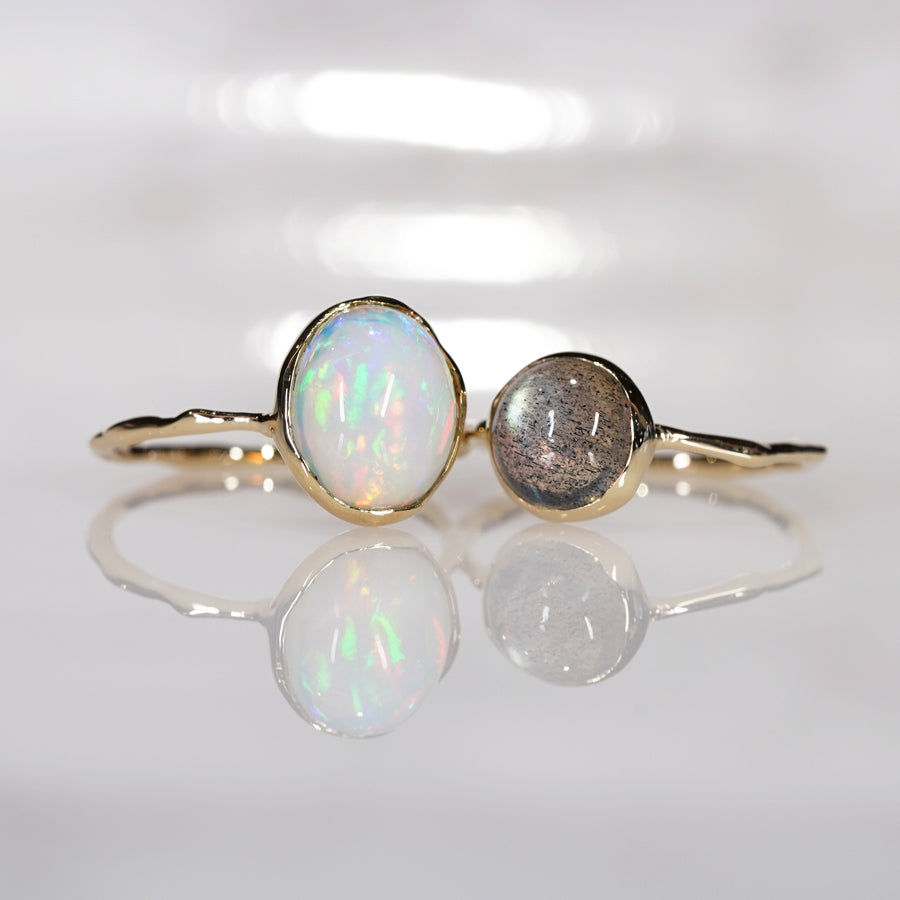 Charm Ring No.1431/ Labradorite