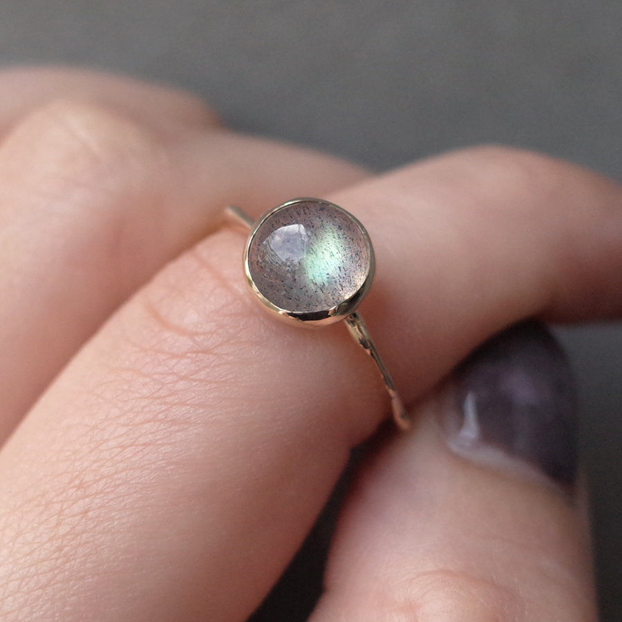Charm Ring No.1431/ Labradorite