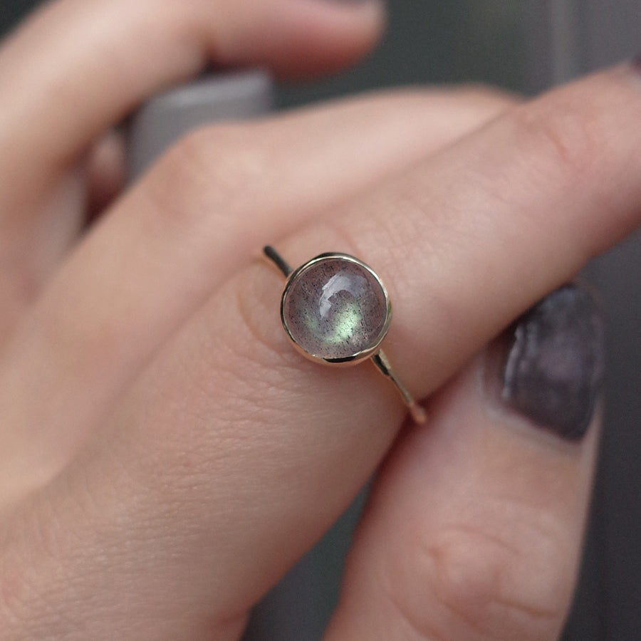 Charm Ring No.1431/ Labradorite
